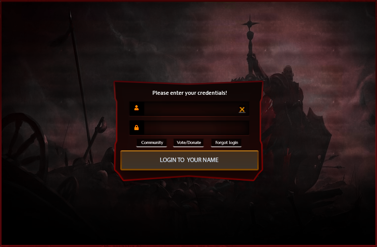 RSPS Login Premade Template Design #3