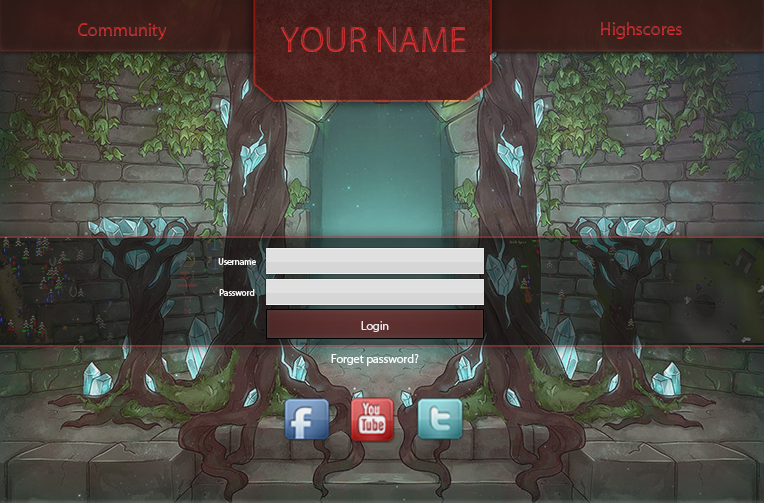 RSPS Login Premade Template Design #6