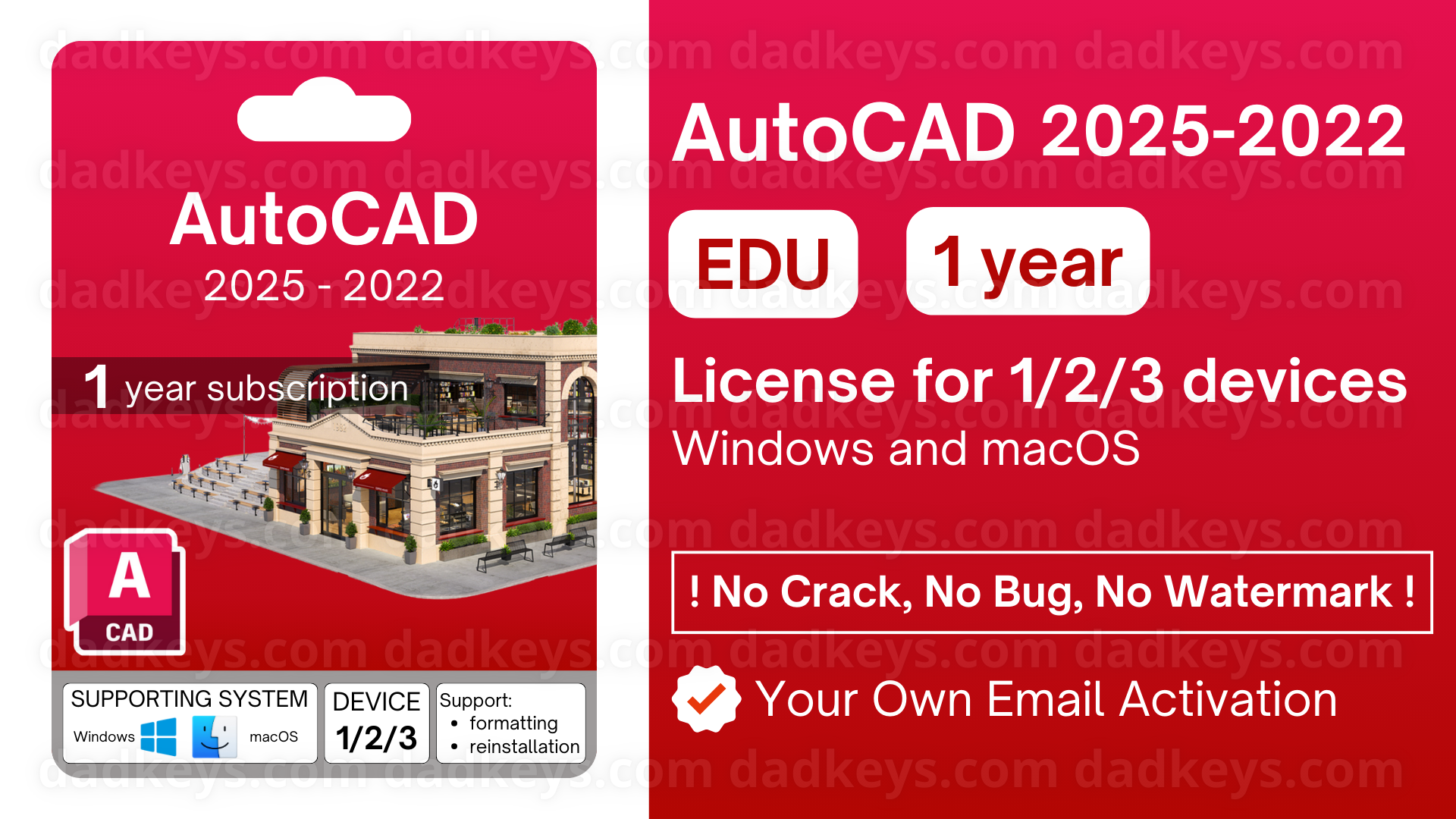 Autodesk AutoCAD - Student License 1-Year