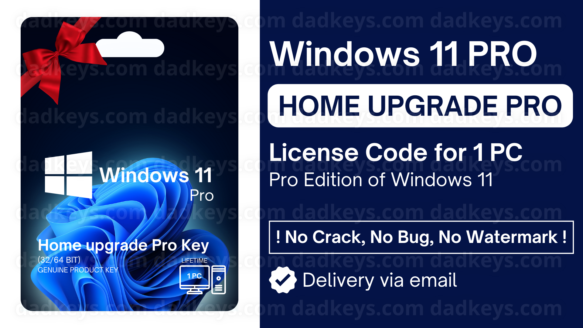 Windows 11 PRO 1PC (Home Upgrade Pro)