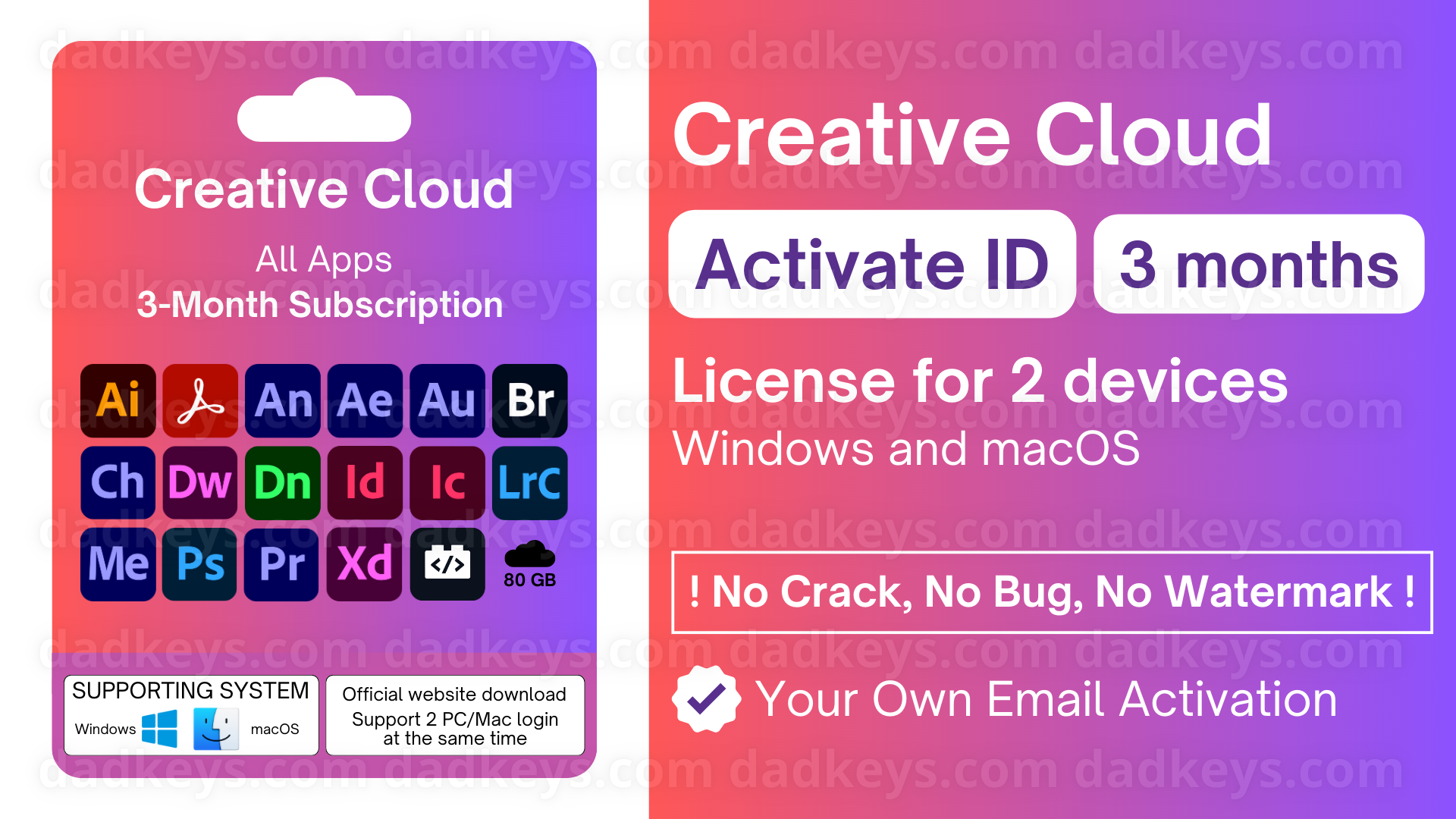 Adobe CC All Apps – 3 Months