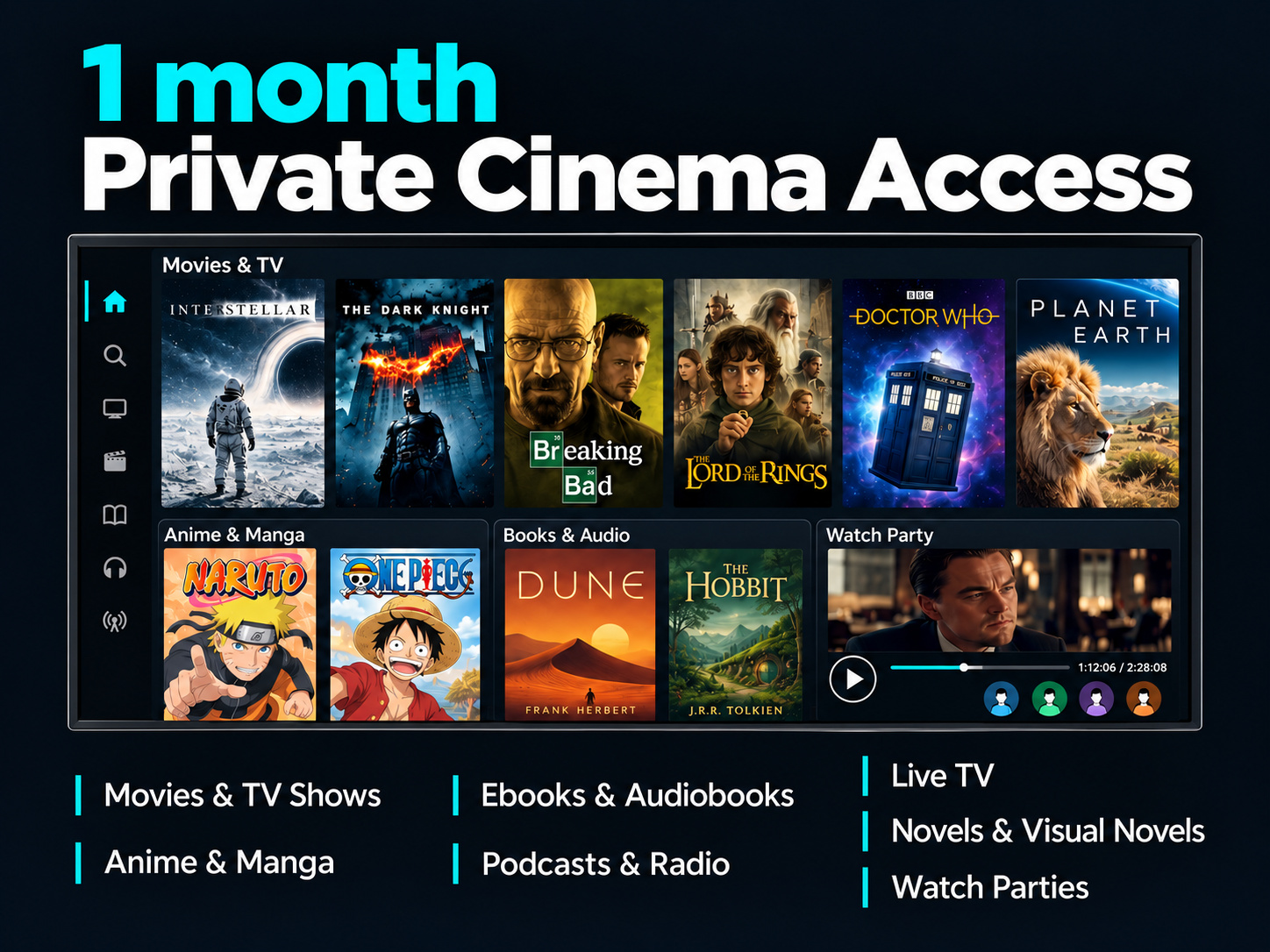 Private Cinema Access - 1 Month