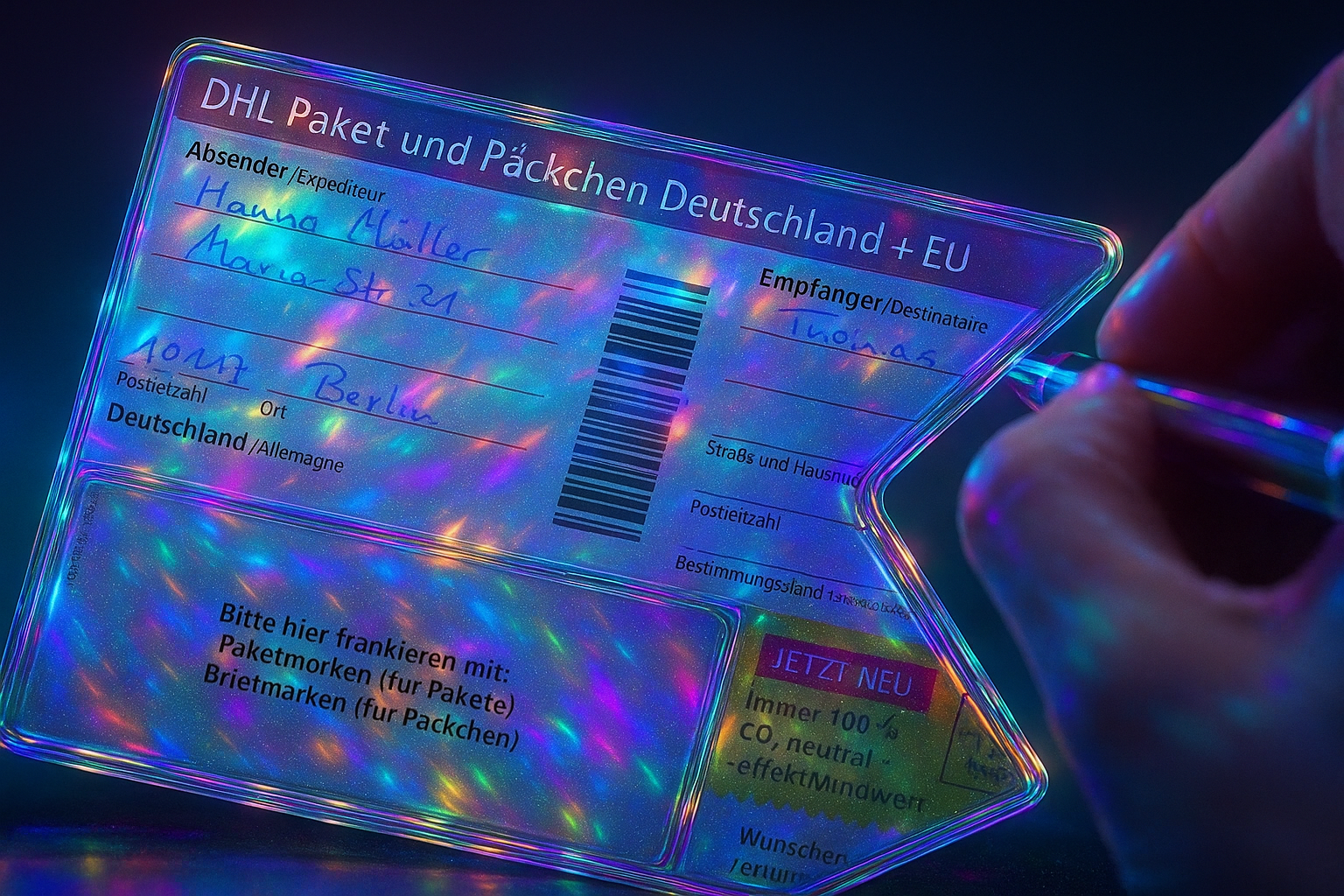 DHL SHIPPING LABLE
