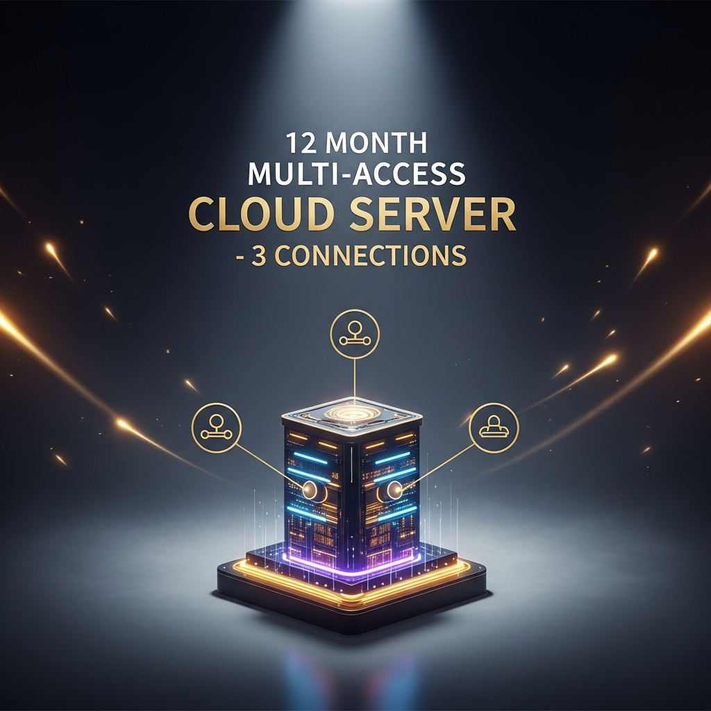 🚀 12 Months Multi-Access Cloud Server – 3 Connections 🔥