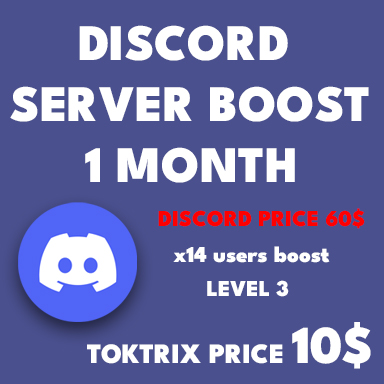 Discord Boost Server 1 MONTH
