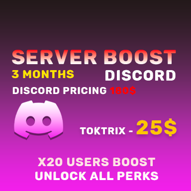 Discord Boost Server 3 MONTHS
