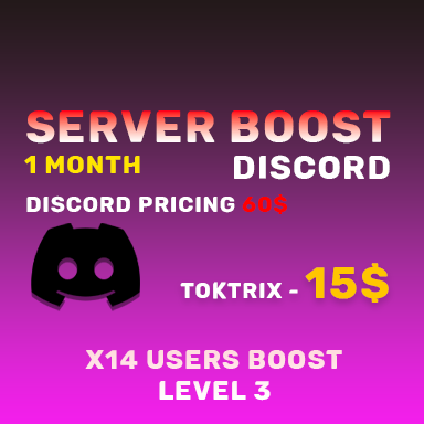 Discord Boost Server 1 MONTH