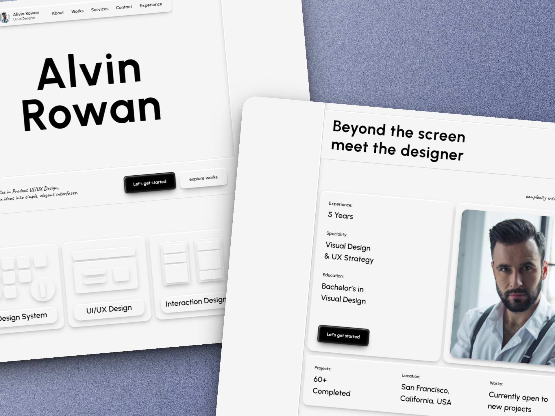 Oxfolio - A Clean & Confident Portfolio Template for Creative Professionals