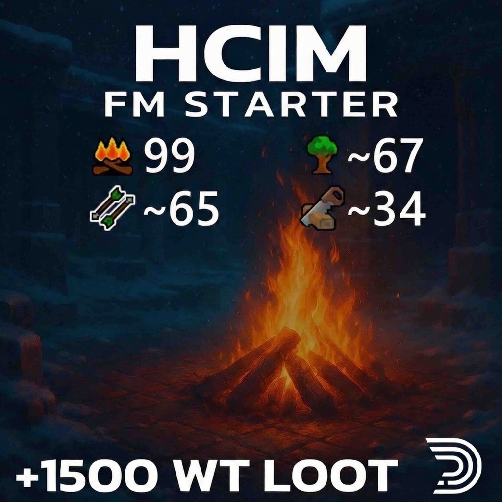 HCIM FM Starter | 99 Firemaking | Unregistered Email