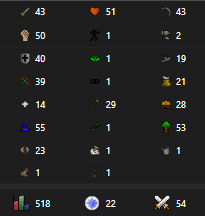 500+ TTL - Trade Ready (Jagex, OTP)
