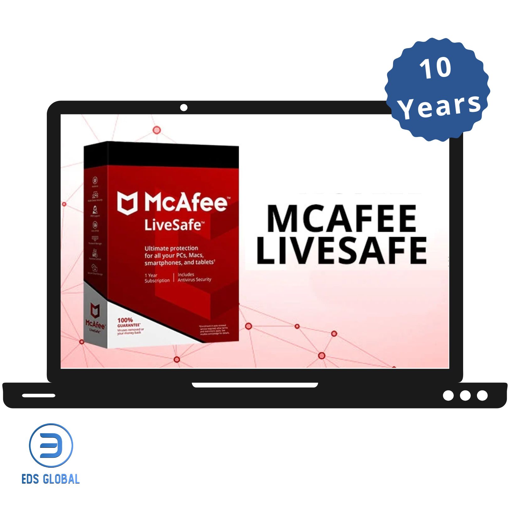 McAfee Livesafe 2022 - 10 YEARS 1 PC ✅ Windows