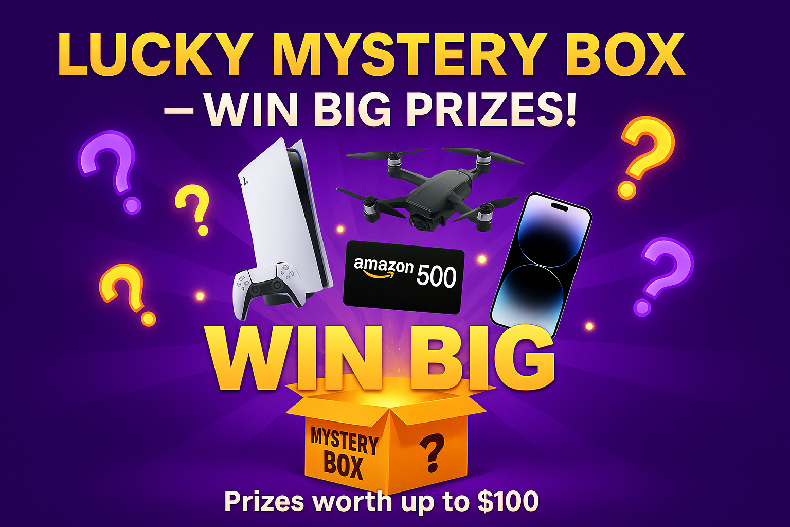 Lucky Mystery Box — Win Big Prizes!