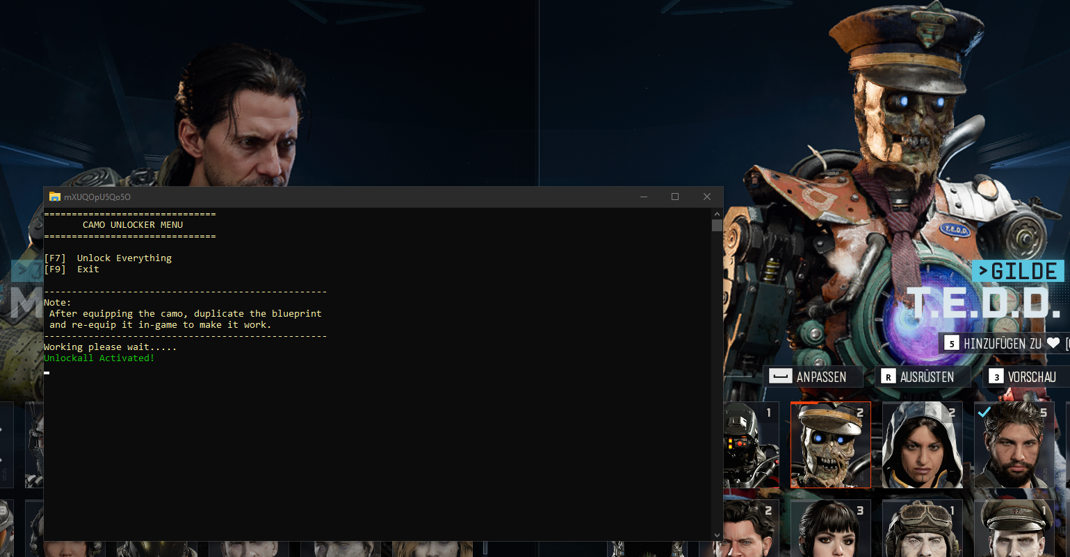BO7 / WARZONE EXTERNAL UNLOCKALL