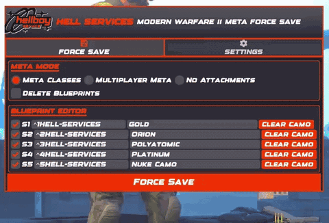 MW2 META FORCESAVE MENU