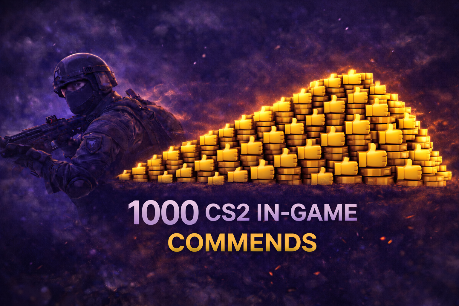 1000 CS2 Ingame-Commends