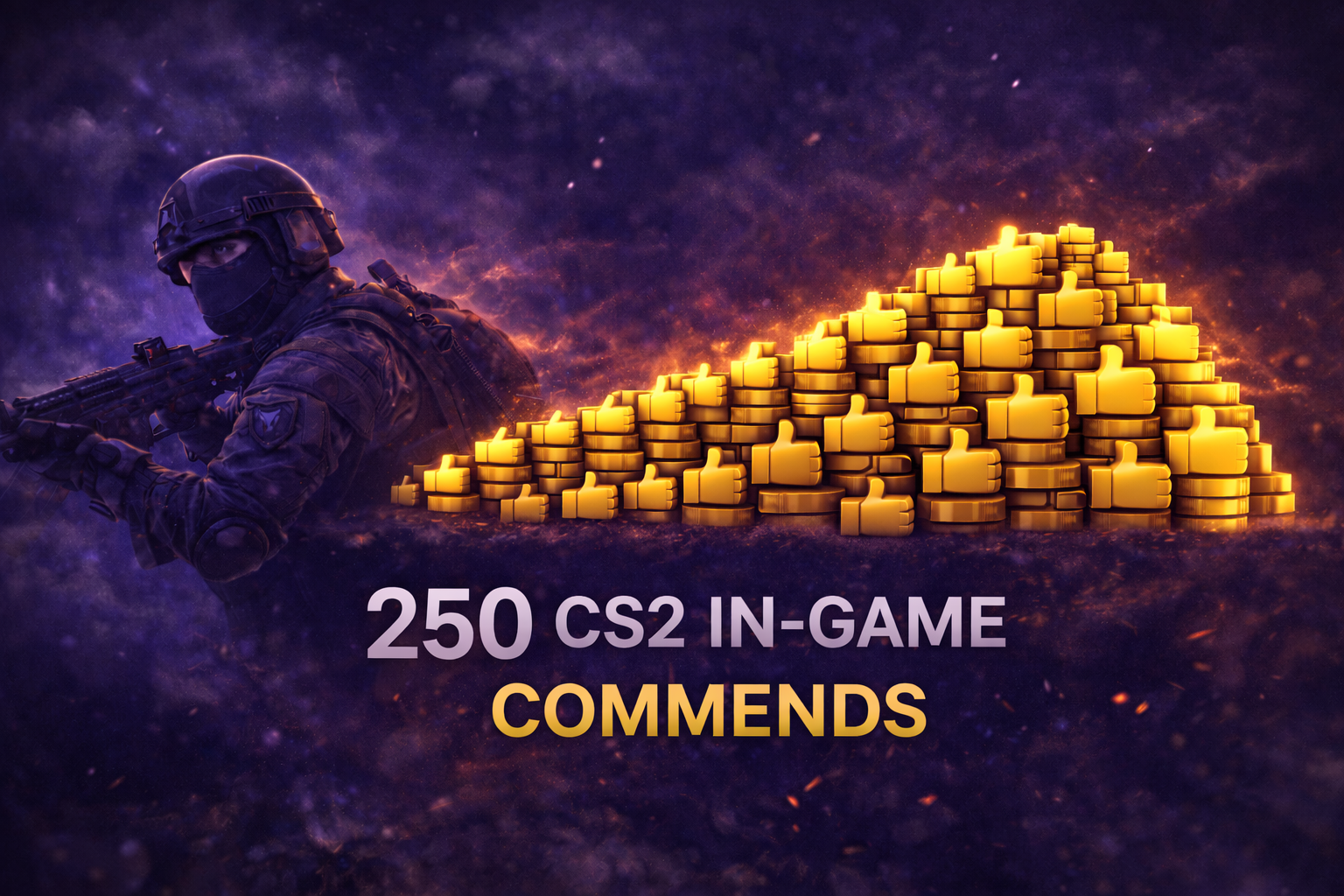 250 CS2 Ingame-Commends