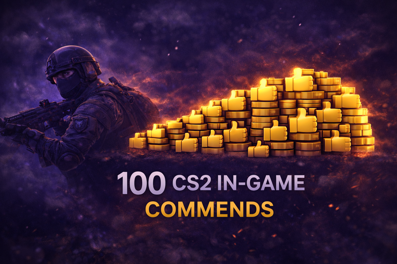 100 CS2 Ingame-Commends