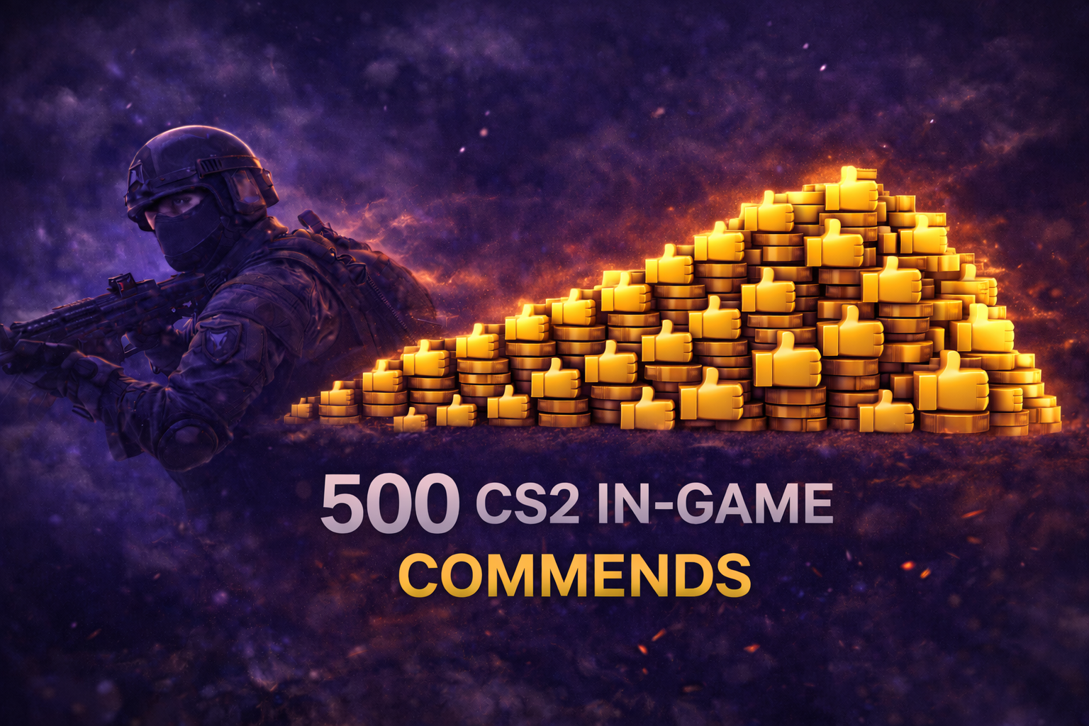 500 CS2 Ingame-Commends