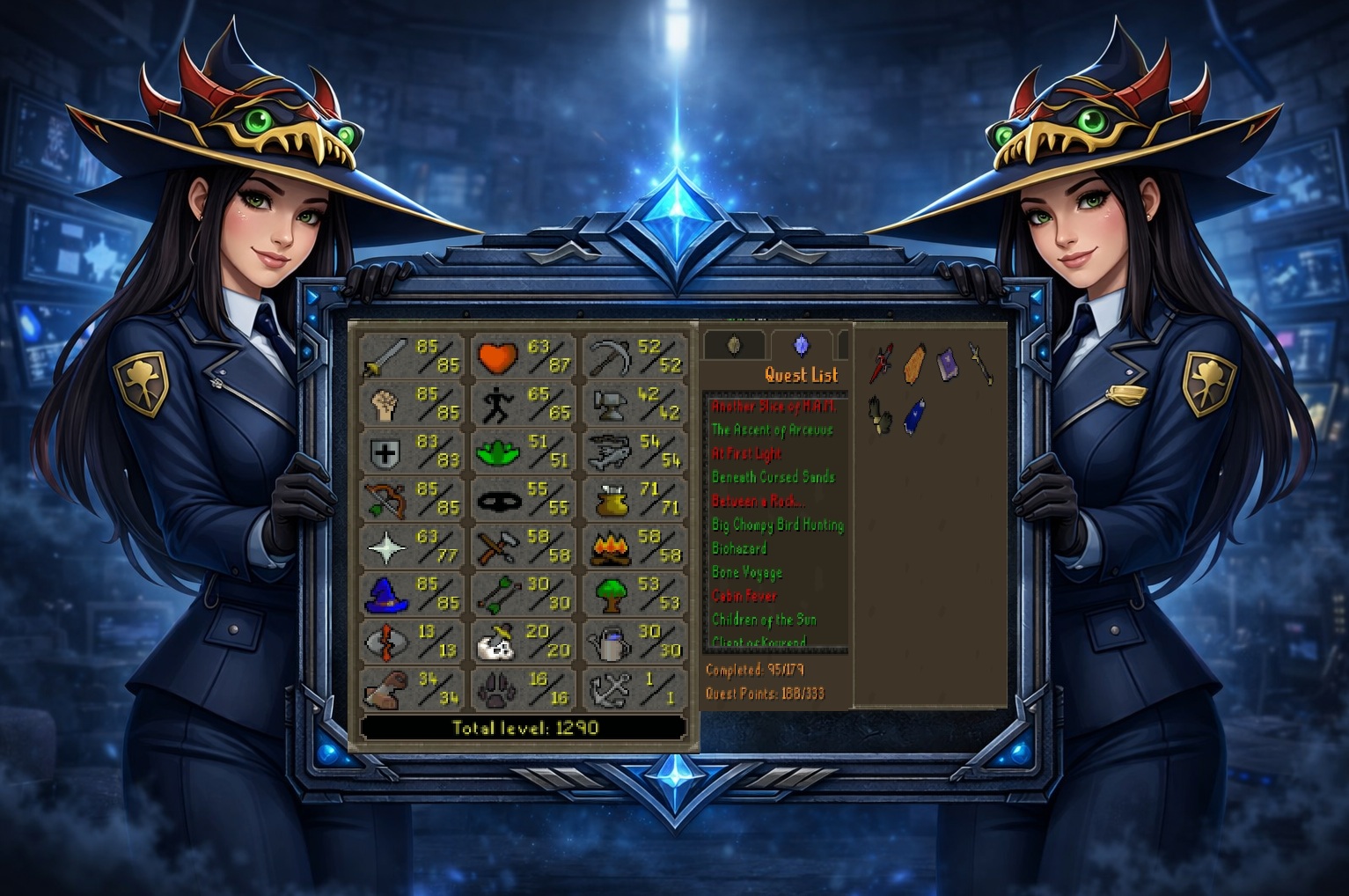 🔥TOA Ready Main🔥BGloves | DDefender | Firecape | STACKED AND LOADED, READY TO ROLL! Original Email, Trusted Seller!