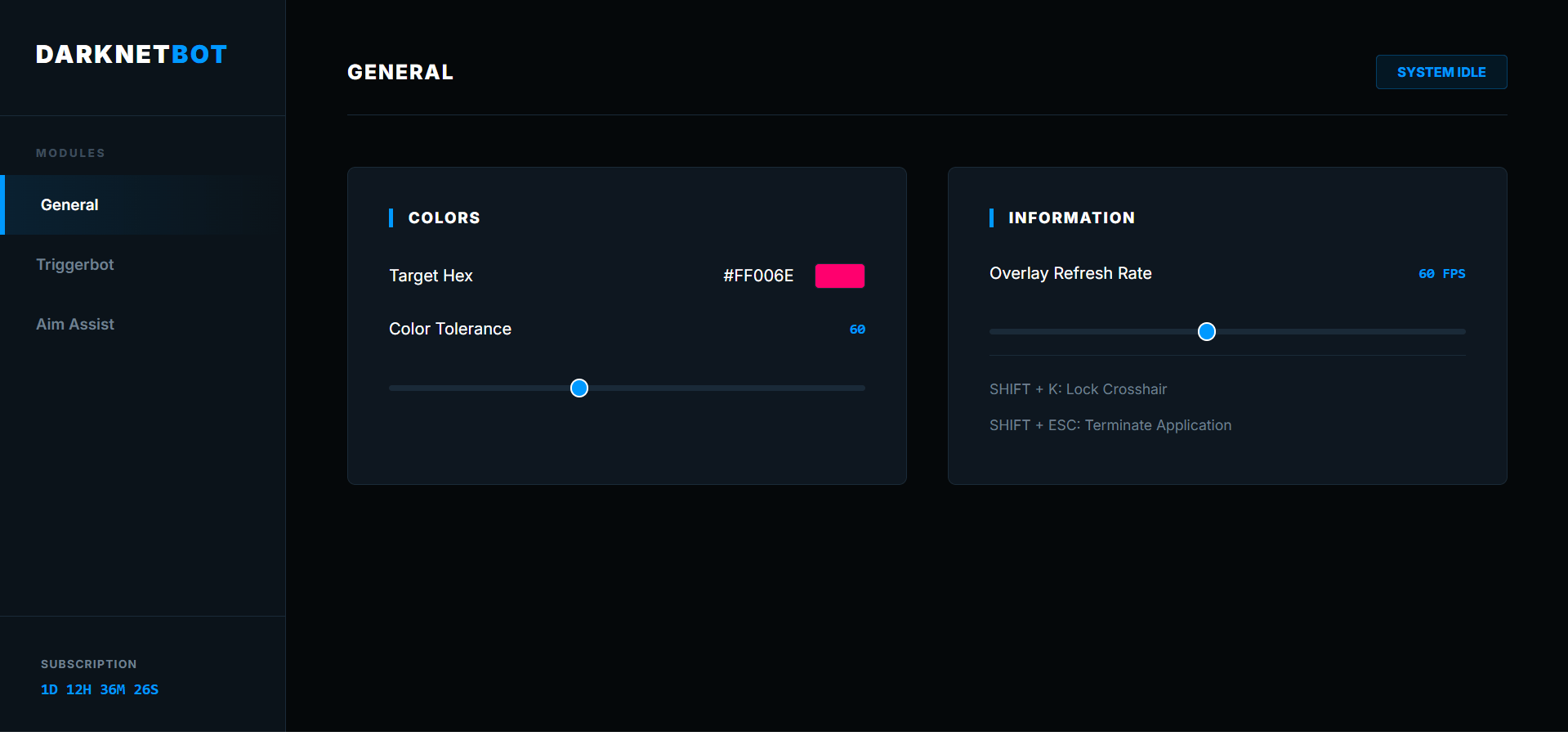 Darknet Colourbot