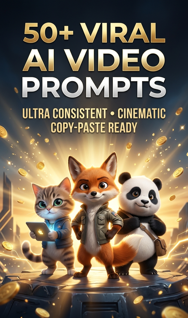 50+ Viral AI Video Prompts (Cinematic & Copy-Paste Ready)