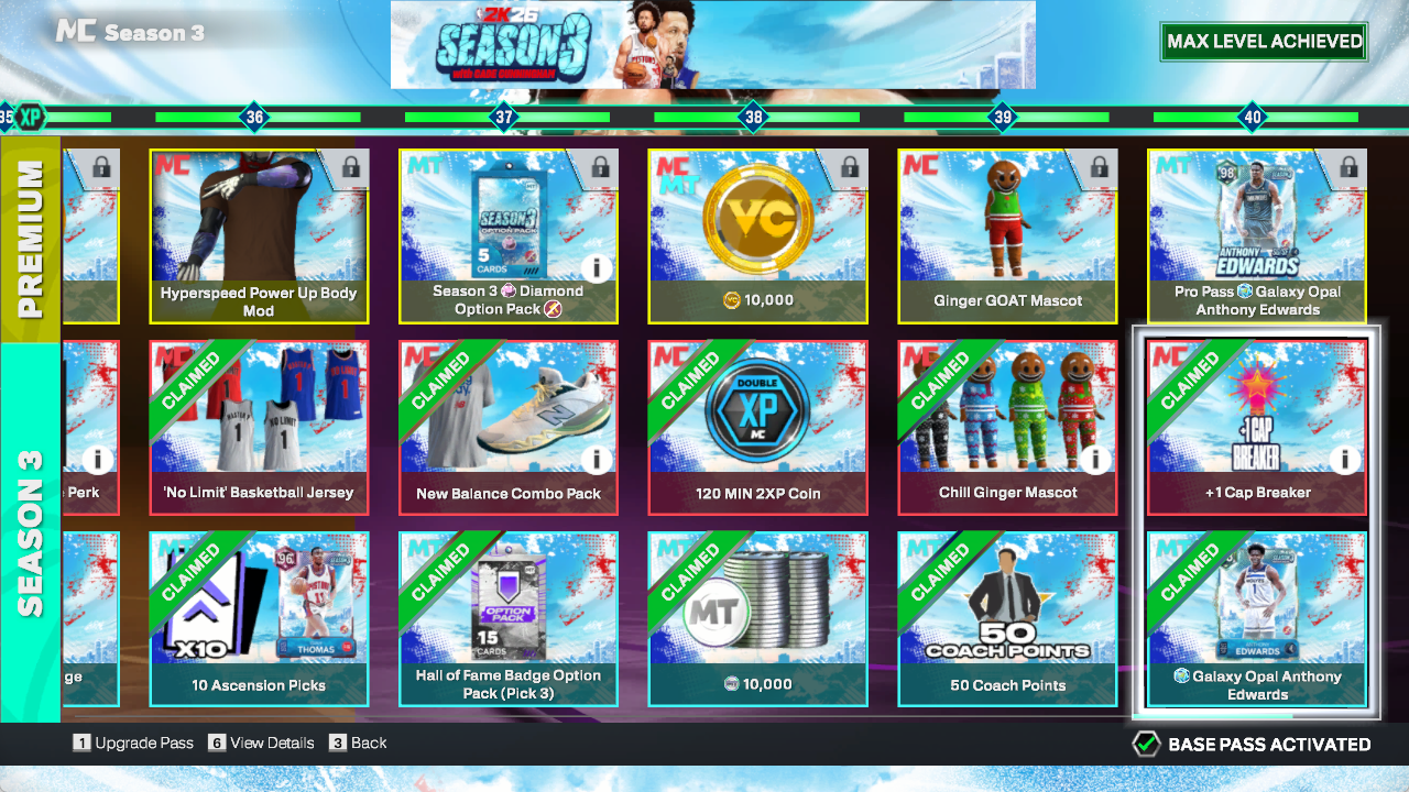 Season Level 40  2K27 PC