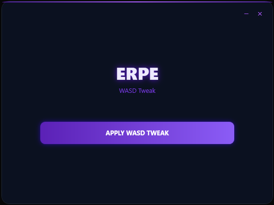 ERPE WASD Tweak