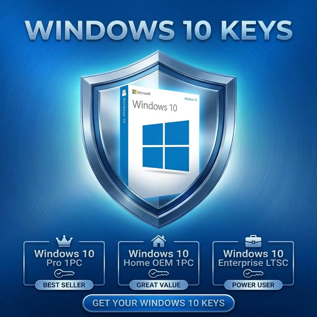 WINDOWS 10 LICENSE KEY | PRO, HOME & ENTERPRISE LTSC | INSTANT DIGITAL DELIVERY