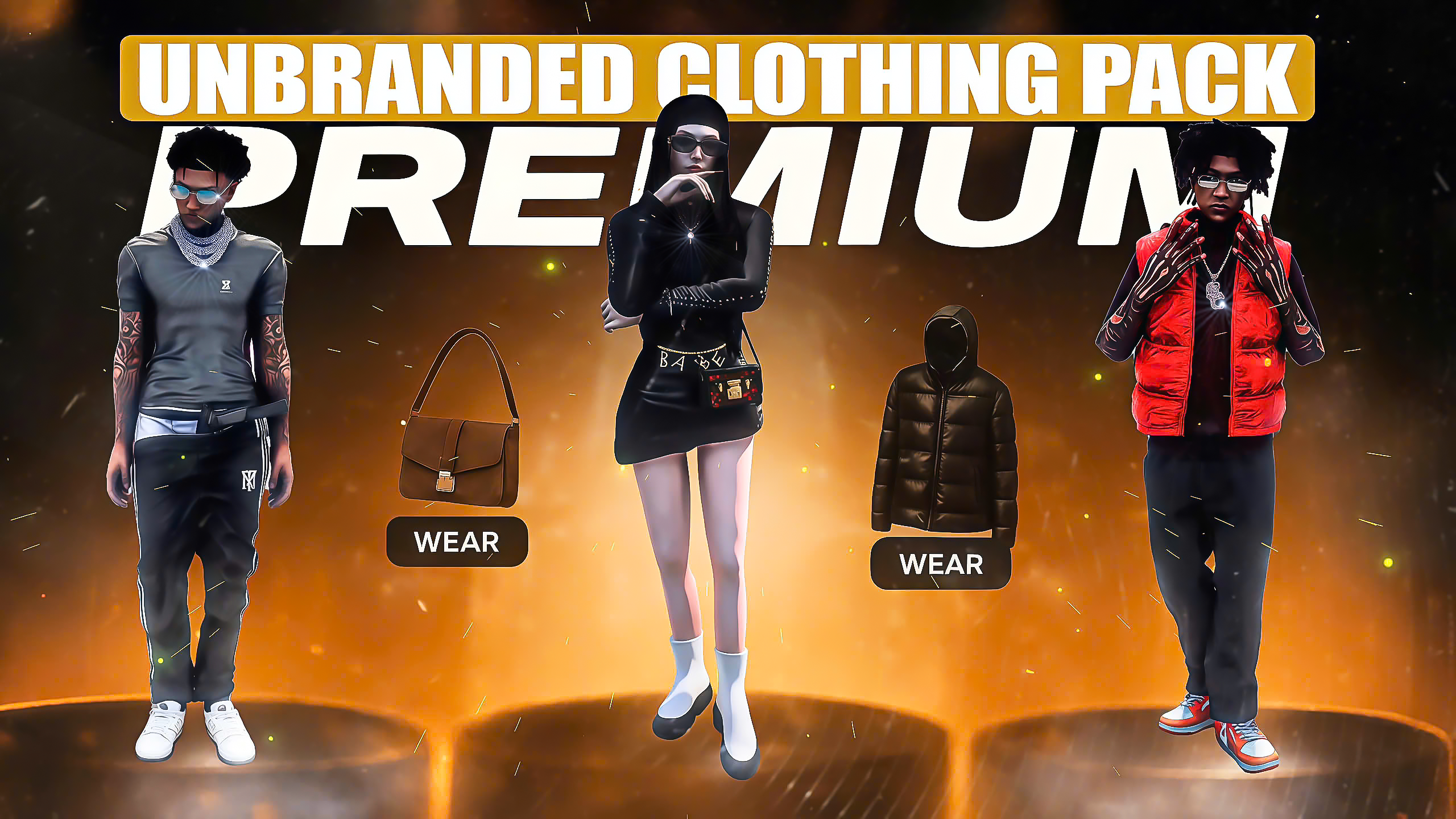 Premium Unbranded Clothing Pack V1