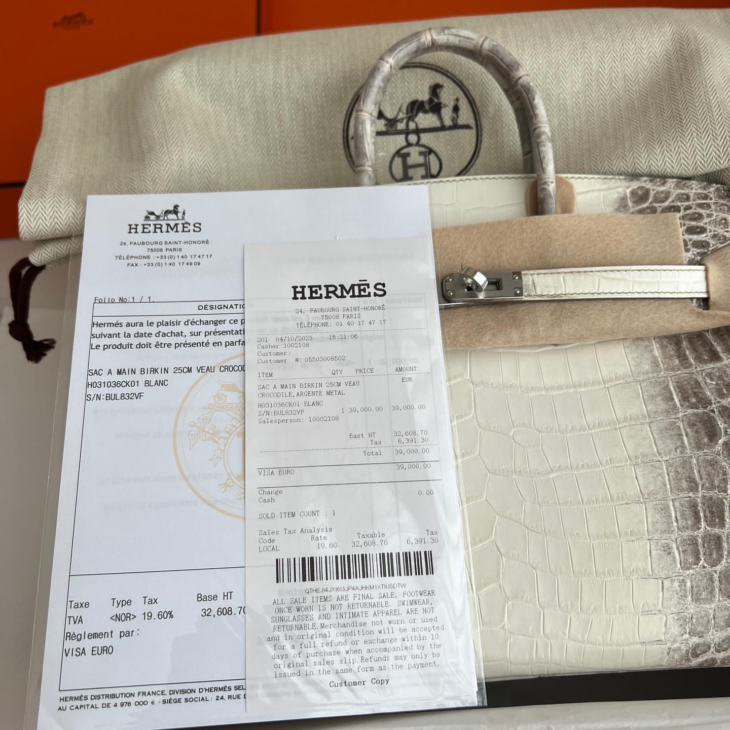 HERMES LUXURY BAG