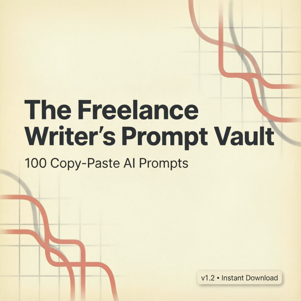 The Freelance Writer’s Prompt Vault — 100 Copy-Paste AI Prompts