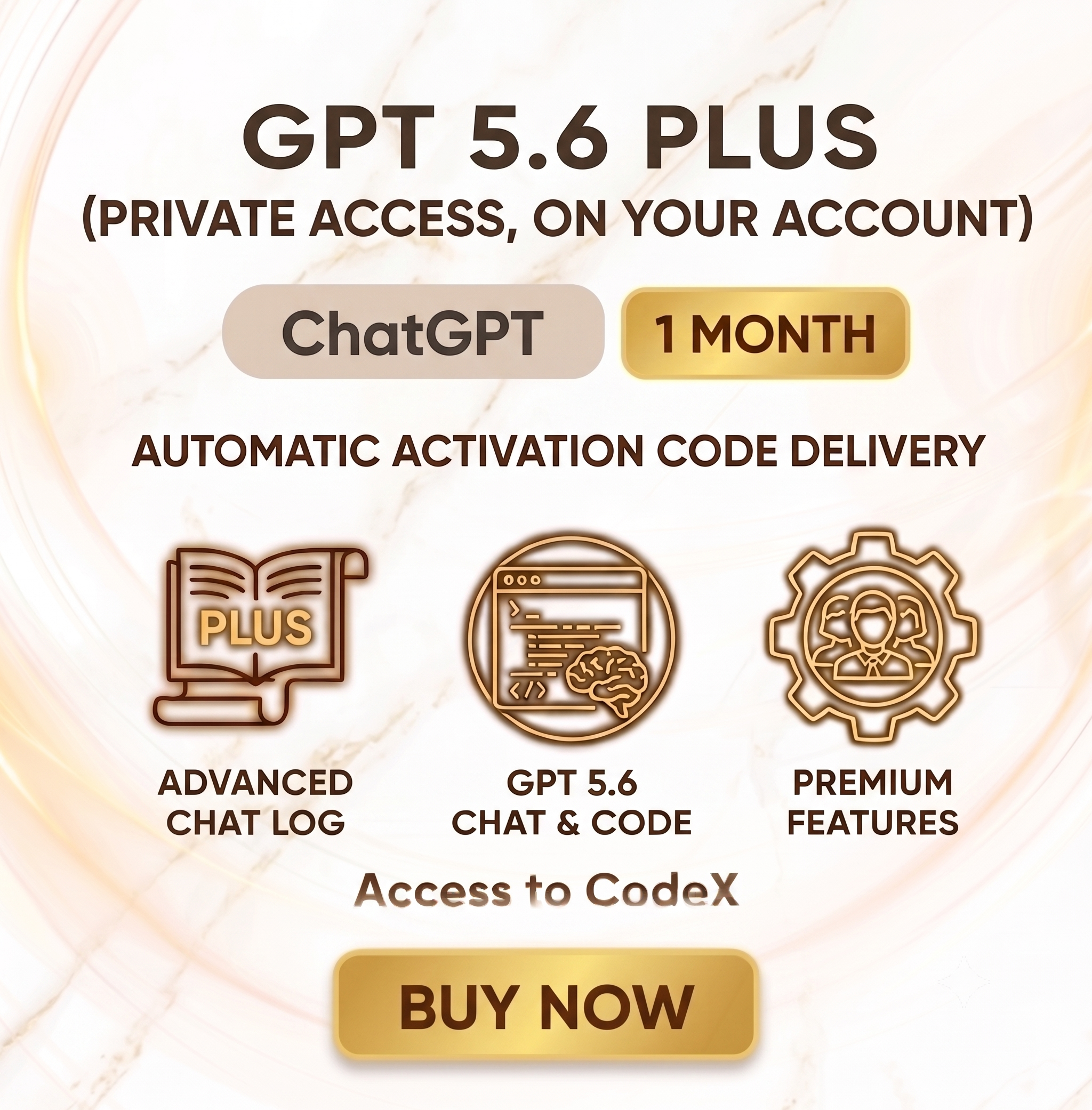 ChatGPT PLUS GPT-5.6 Thinking — 30 DAYS OF ACCESS