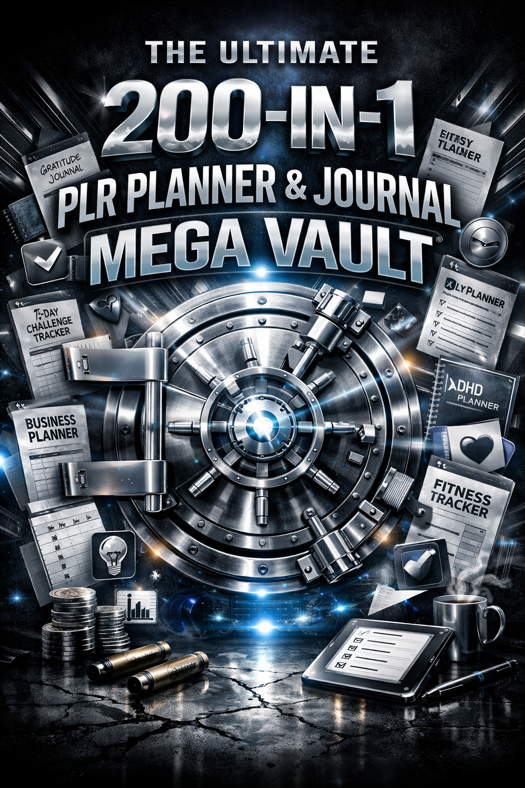 The Ultimate 200‑in‑1 PLR Planner & Journal Mega Vault