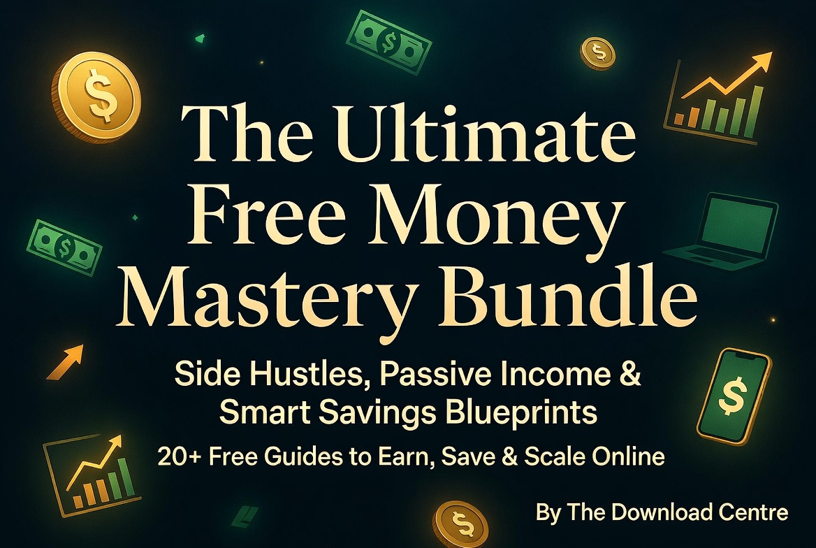 "The Ultimate Free Money Mastery Bundle: Side Hustles, Passive Income & Smart Savings Blueprints"