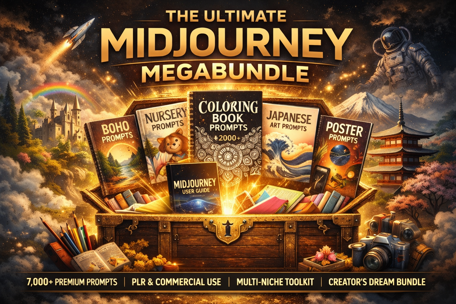 12k Midjourney Prompts Bundle