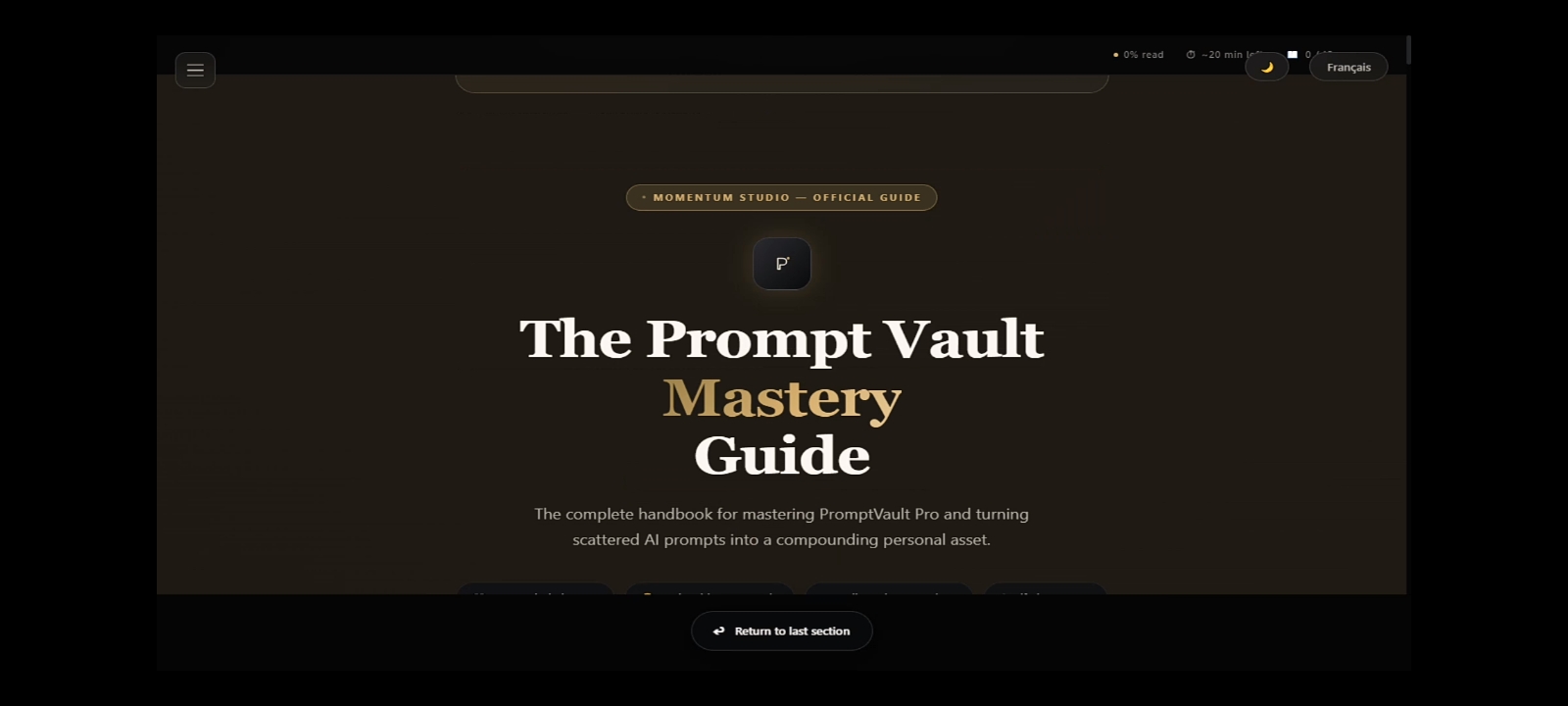 The Official PromptVault Pro Mastery Guide