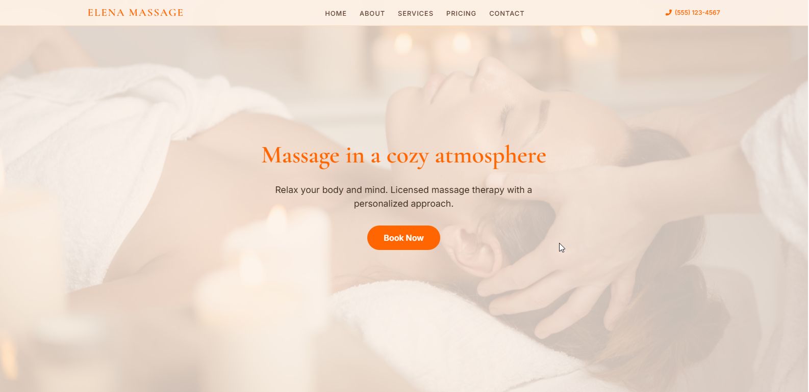 Massage Therapist Website Template — LMT & Spa HTML + CSS + JS