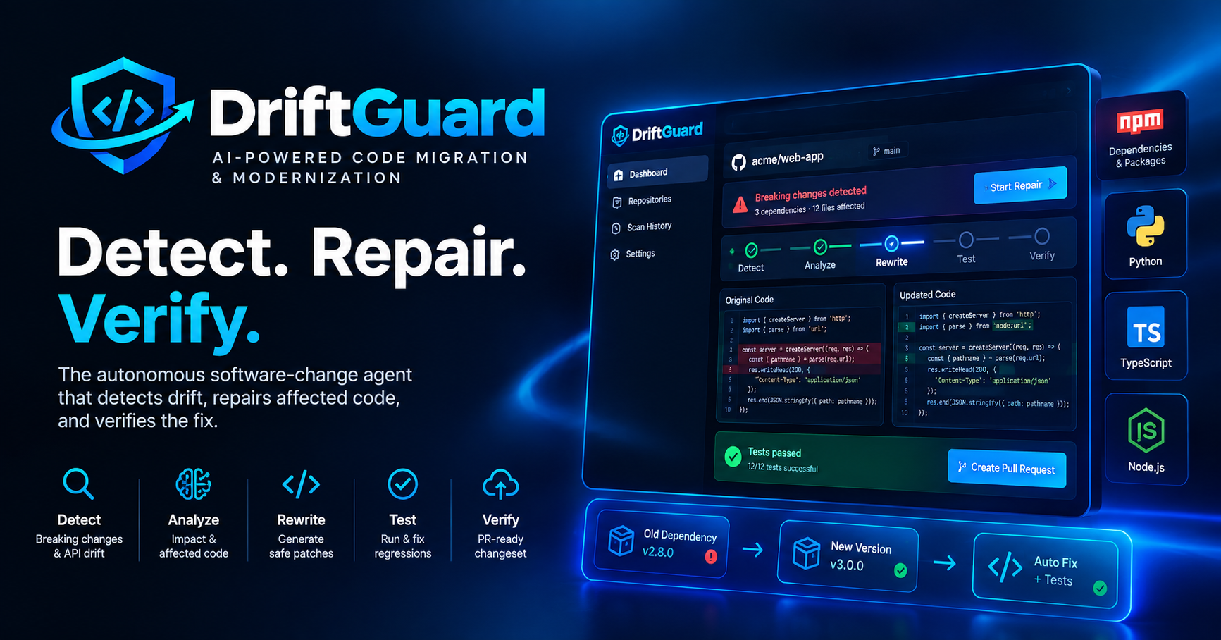 DriftGuard: AI-Powered Code Migration and Modernization