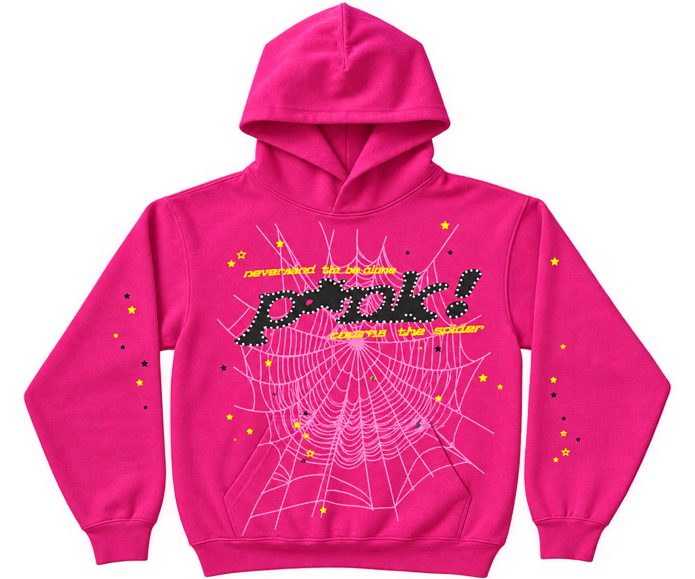 Sp5der Pink Punk Hoodie 