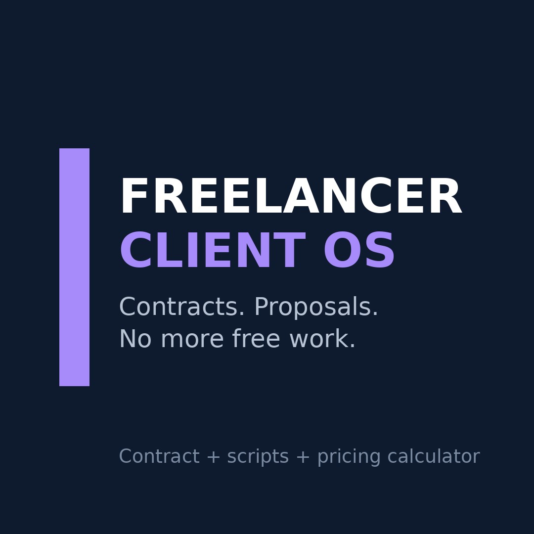 Freelancer Client OS — Contracts, Proposals & Payment Protection
