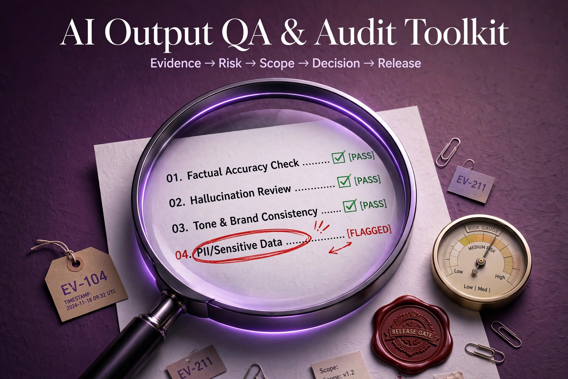AI Output QA & Audit Toolkit