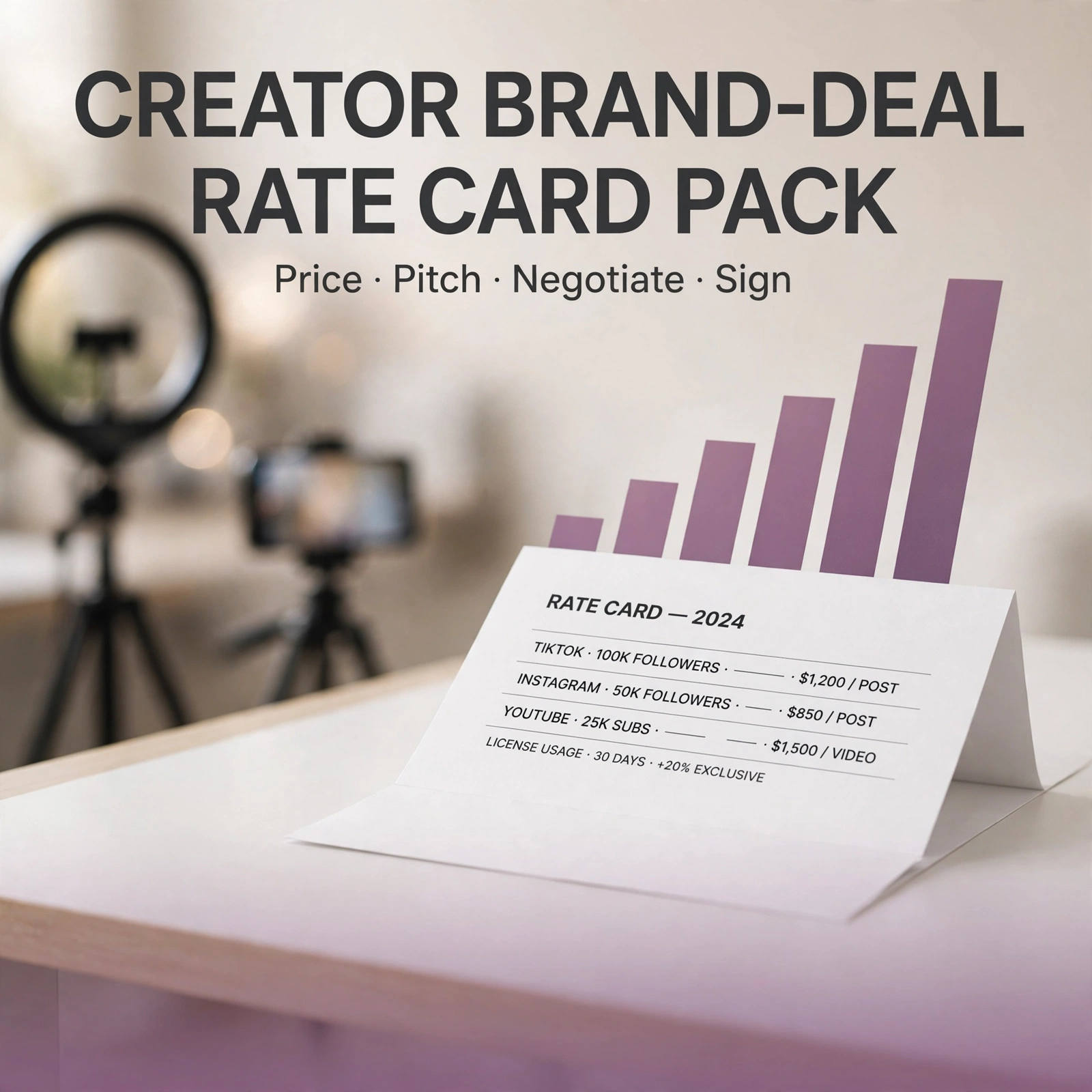 Creator Brand-Deal Rate Card Pack