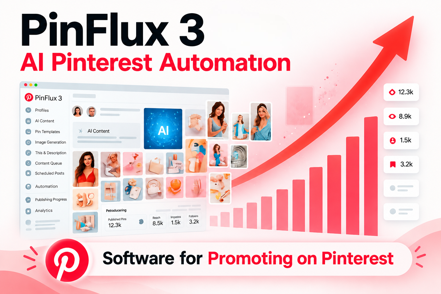 PinFlux 3 - Pinterest Automation Software