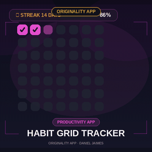 Habit Grid Tracker — Originality Productivity App