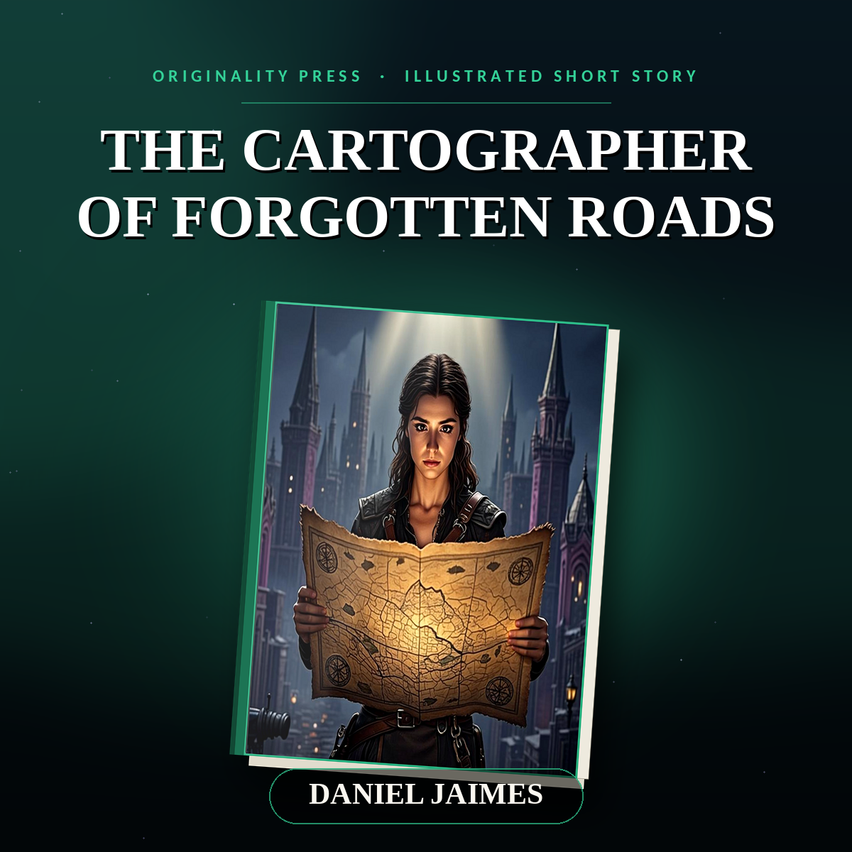 The Cartographer of Forgotten Roads — Illustrated Fantasy Adventure