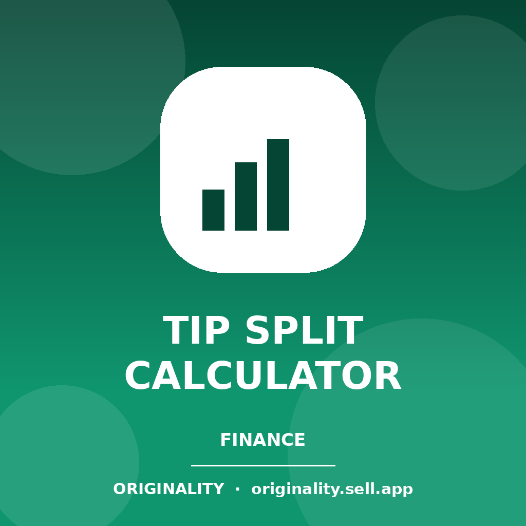 Tip & Bill Split Calculator — Originality Money App