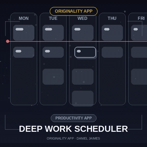 Deep Work Scheduler — Originality Productivity App
